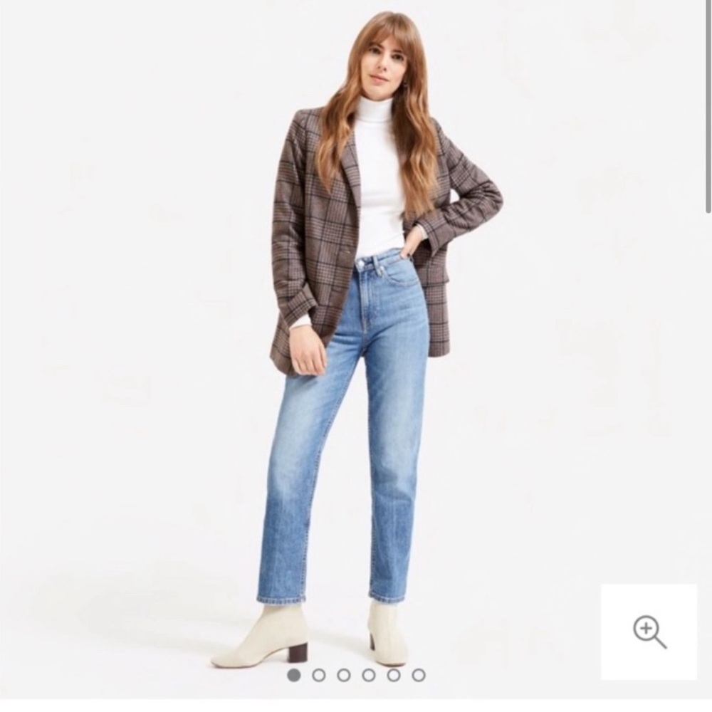 SOLD  High Rise Straight Blue Jeans